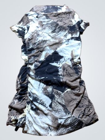 Black and White Abstract Pattern Dress