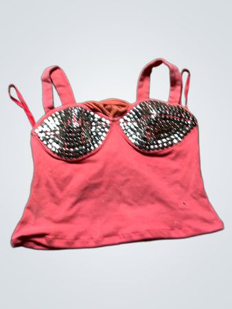 Pink Sequined Top