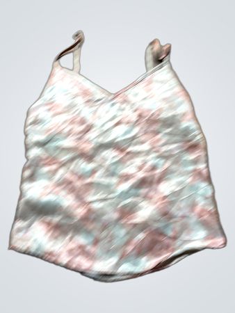 Blouse with Pink and Blue Tie Dye Pattern