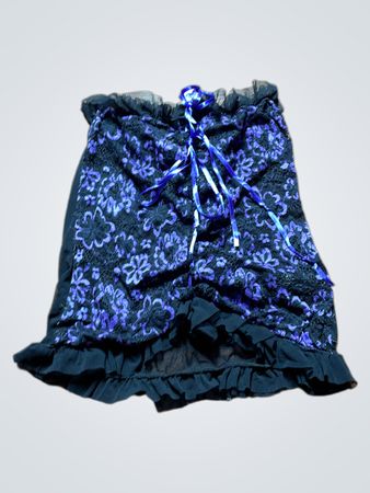 Black and Purple Skirt