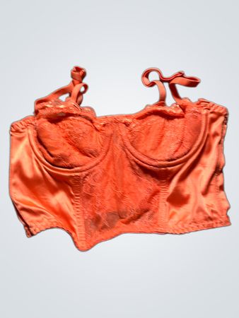 Orange Lace Bra Top