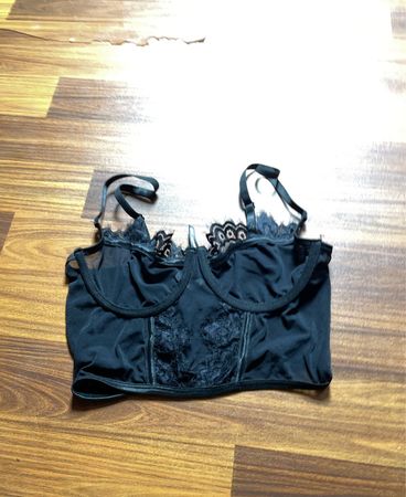 Black Lace Bra