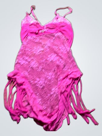 Pink Fringed Dress