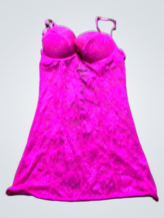 Pink Lace Slip Dress