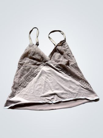 Gray Lace Trim Camisole