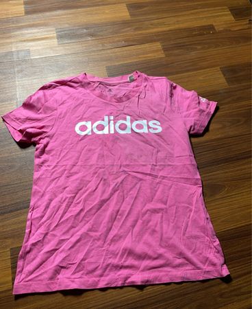 Adidas Pink Logo T-Shirt