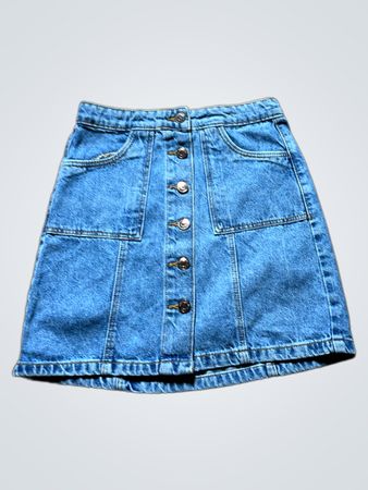 Blue Denim Skirt