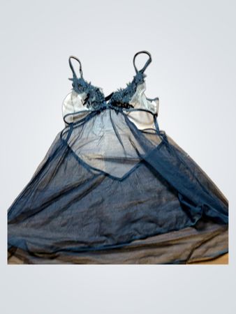 Sheer Black Nightgown or Chemise
