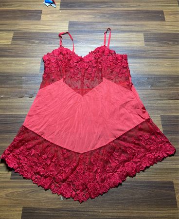 Red Lace Chemise