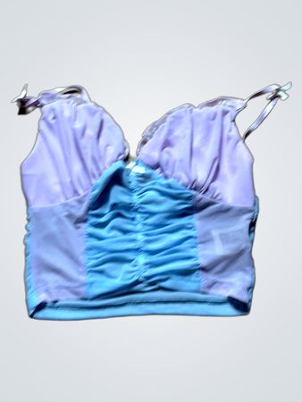 Blue and Purple Swim Top