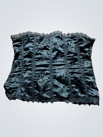 Schwarzes Korsett-Top