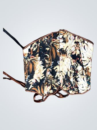 Blumenkorsett mit Schnüren