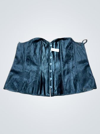 Schwarzes Korsett-Top