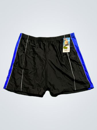 DIQNA Schwarz Schwimmshorts mit blauen Akzenten