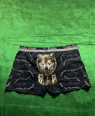 Cnile Kinlu Herren Wolf Print Unterwäsche