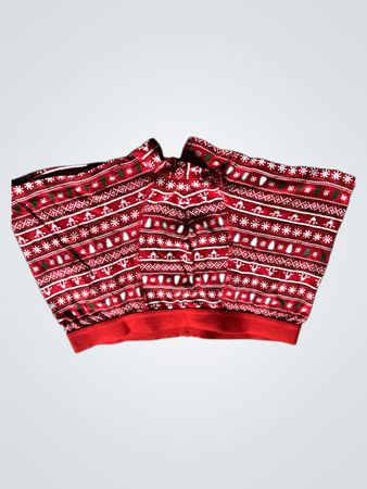 Rot-weiße gemusterte Boxershorts