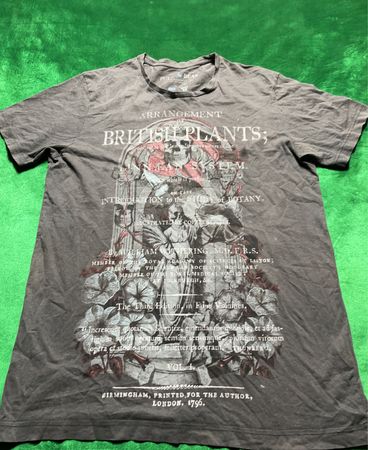 Pull & Bear T-Shirt mit britischem Pflanzen-Graphic