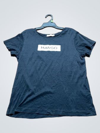 Mango Black Graphic T-Shirt