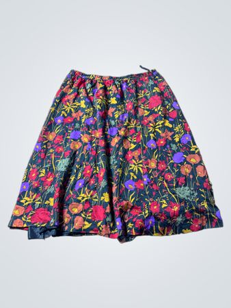 Floral Print Midi Rock