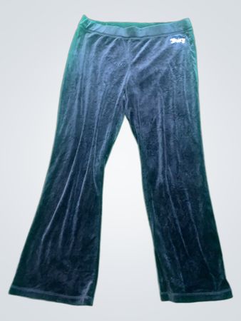 Juicy Couture Schwarze Velours-Hosen