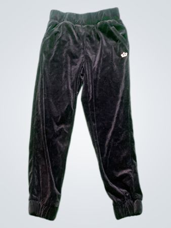 Juicy Couture Schwarze Velours Jogginghosen