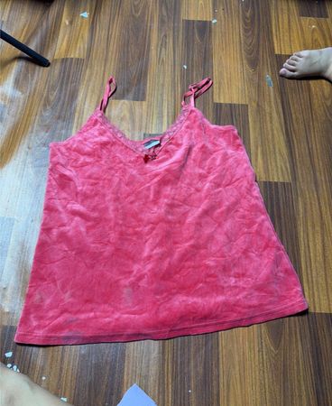 Rosa Velours-Cami-Top