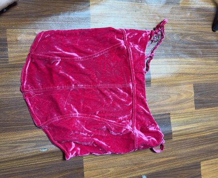 Pink Velvet Hood