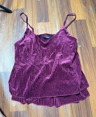 Lila Samt Cami Top