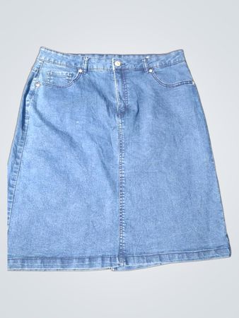 Laura Scott Women's Blue Denim Skirt Size 12