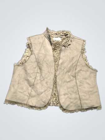 Wallis Petite Faux Suede Fur Lined Gilet Weste