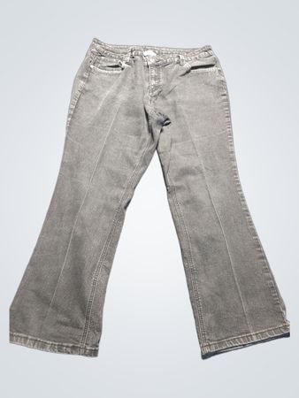cj banks Women's 16W Petite Bootcut Jeans with Embellished Pockets