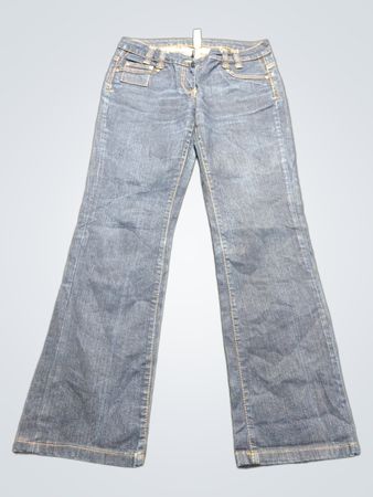 Vero Moda Women's Blue Denim Flare Jeans