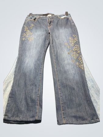 Upcycled JC Jeans Women's Studded Flare Jeans