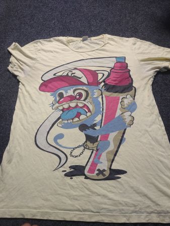 Bershka T-Shirt with Cartoon Graphic
