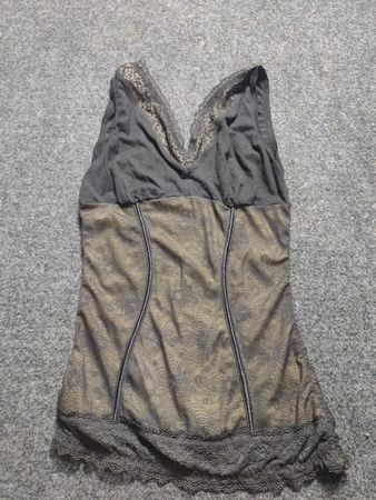 Frauen Tanktop mit Spitzenbesatz