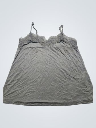 Black camisole with lace trim
