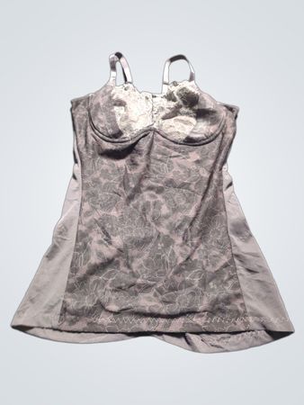 Damen Blumen Spitze Spaghetti-Top