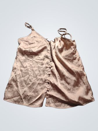 Camisole en satin avec des boutons