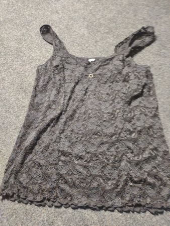 Black Lace Tank Top