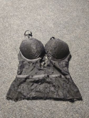 Victoria's Secret Schwarzer Spitzen-Corsage
