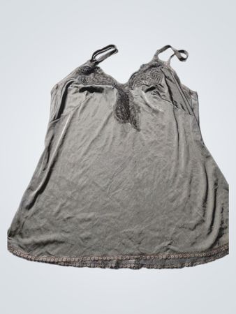 Schwarzes Spitzen-Tanktop