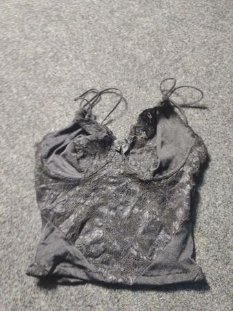 Black Lace Trim Camisole