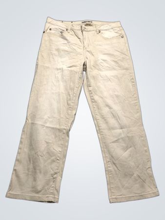 Tru Luxe Jeans Women's Beige Embellished Pocket Pants
