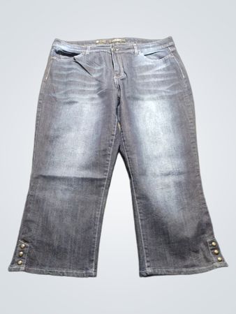 Nine West Jeans Damen Größe 16 Bootcut Verziert Denim