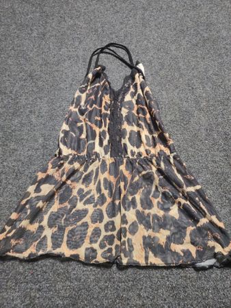 Leopard Print Halterneck Romper