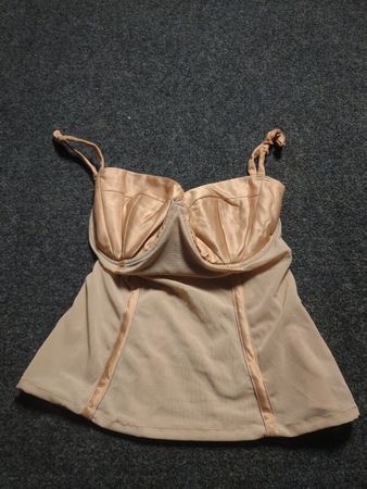 Sheer Corset Top with Straps
