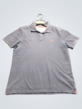 Timberland Men's Navy Blue Short Sleeve Polo Shirt