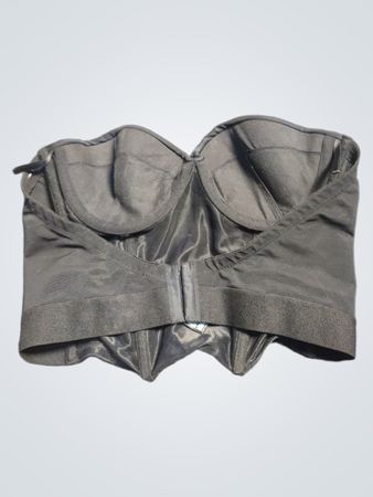 Black Strapless Corset Top
