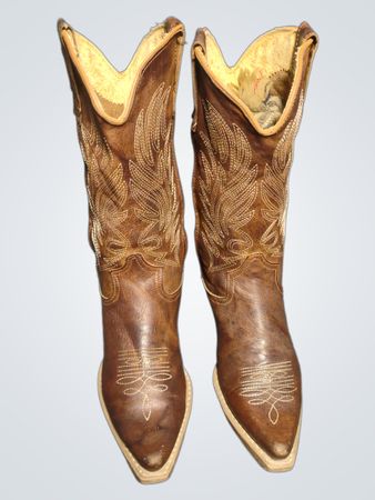 Brown Leather Cowboy Boots