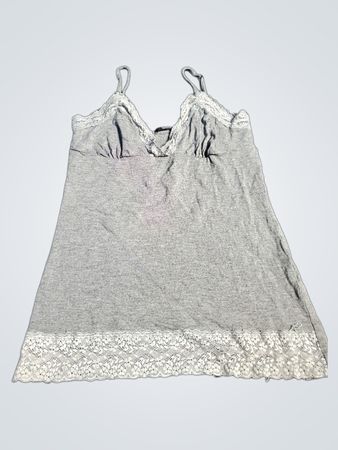 Top cami en dentelle grise Tezenis